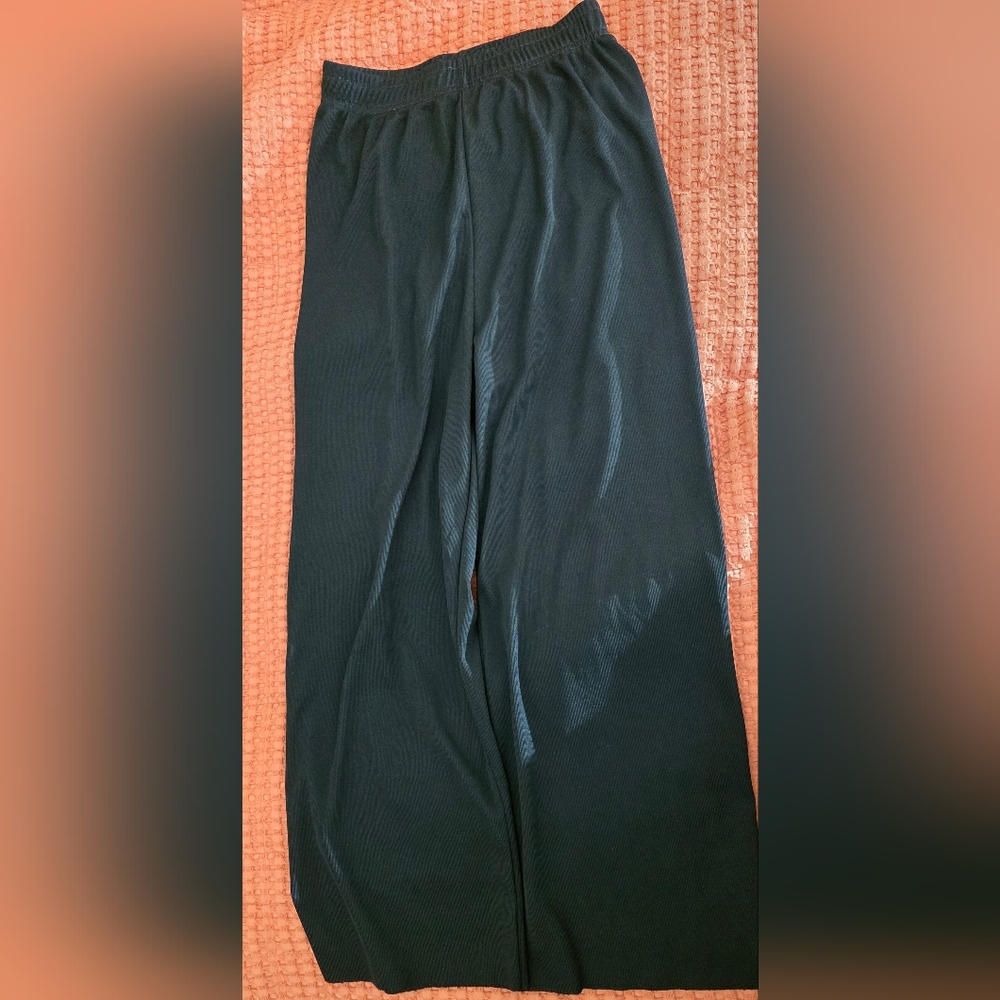 Black nylon pants